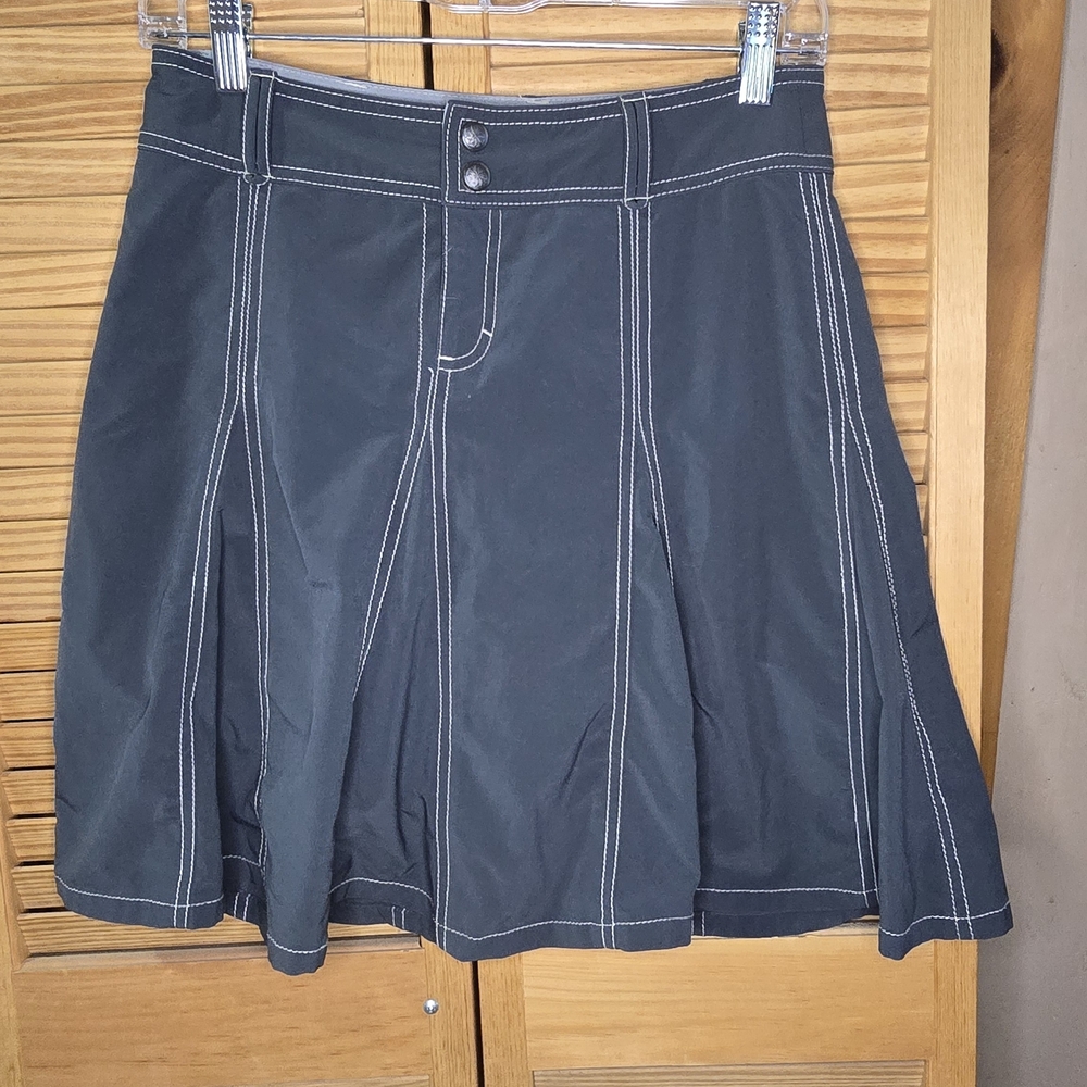 Athleta Charcoal Tennis Skort with Pleats, Size 0 - Picture 2 of 7